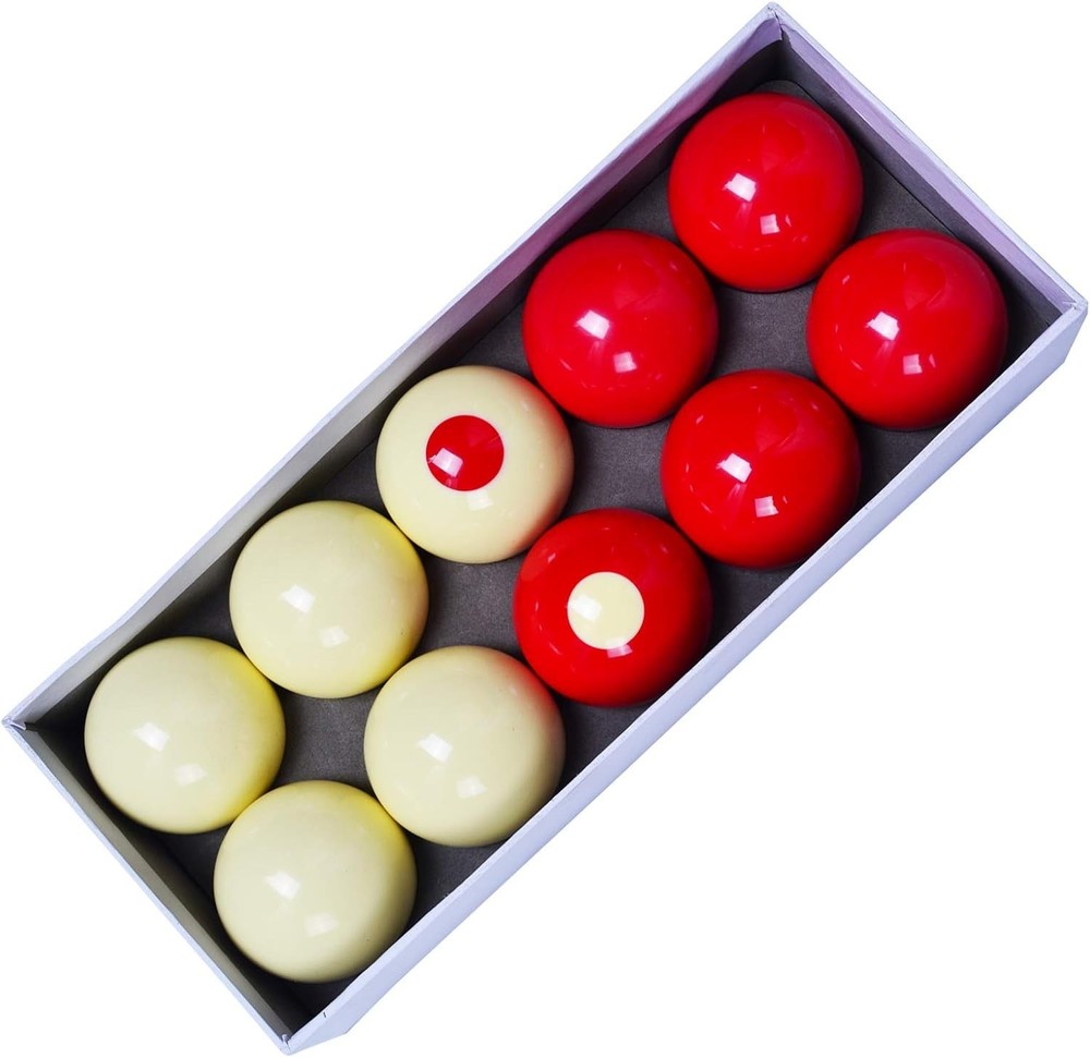 10-Piece 2-1/8" Polyester Resin Bumper Pool Balls - Scratch-Resistant Coating