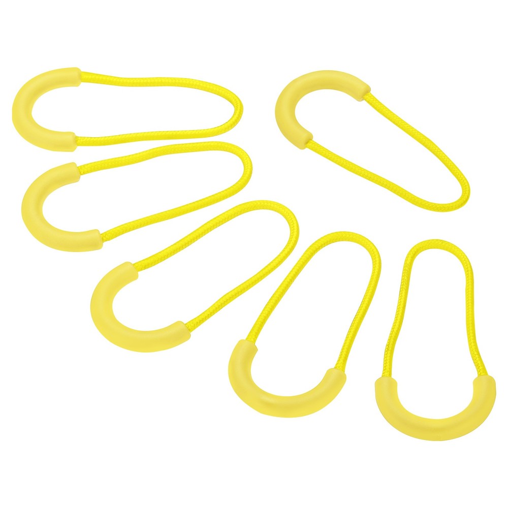 Zipper Pulls Replacement 15pcs Extension Cord Handle Plastic U-Shape Yellow