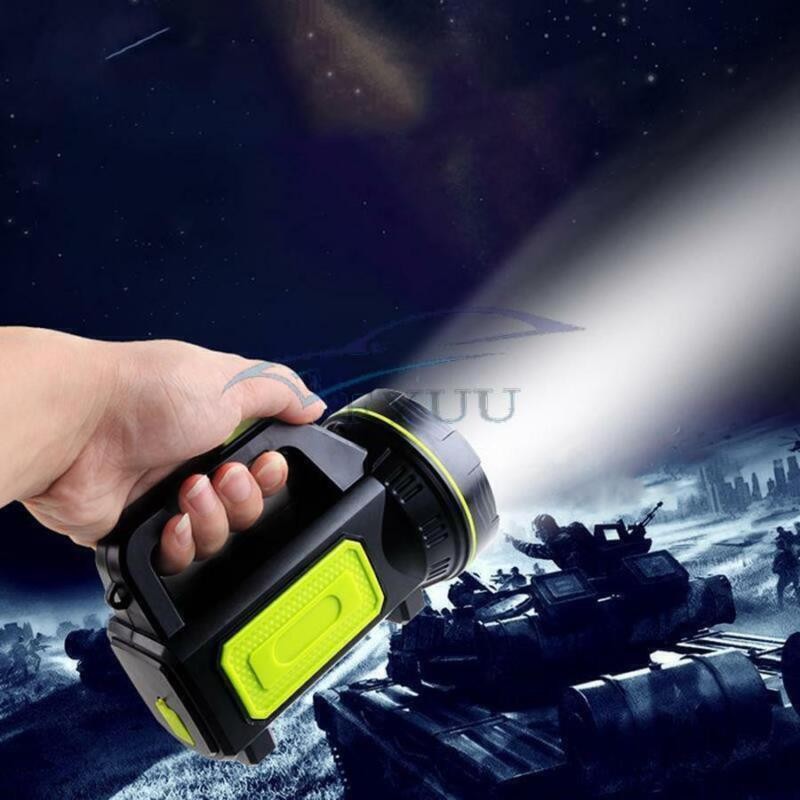 Rechargeable Handheld LED Flashlight Outdoor Super Bright Spotlight Flashlight