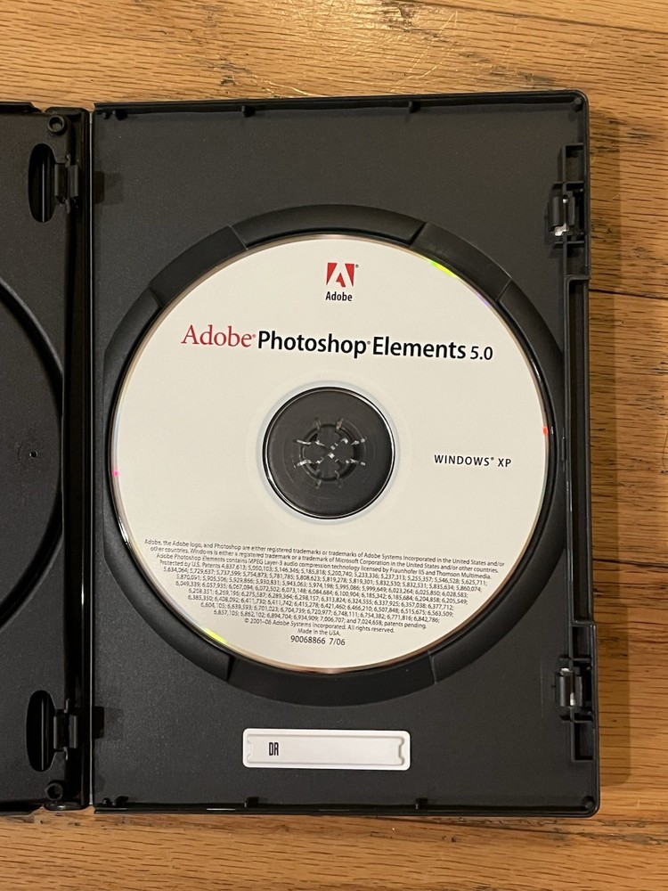 Adobe Photoshop Elements 5.0 + Premiere Elements 3.0 Software w/Serial Numbers