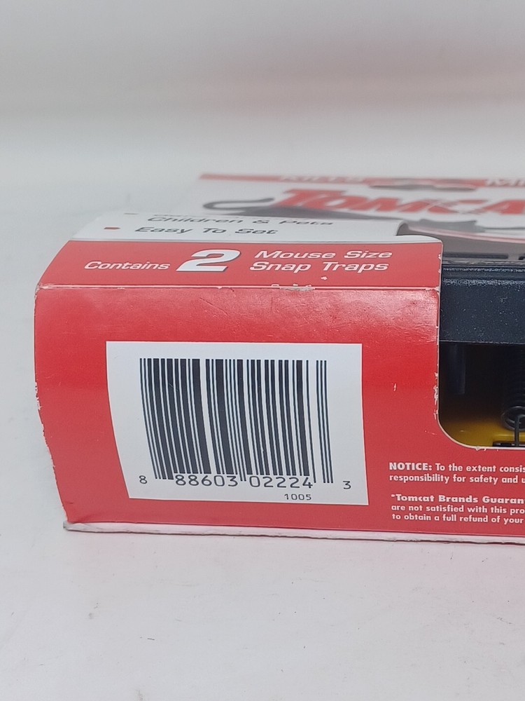 Tomcat Mouse Size Snap Traps 2-Pack No-Touch Disposal Easy to Set