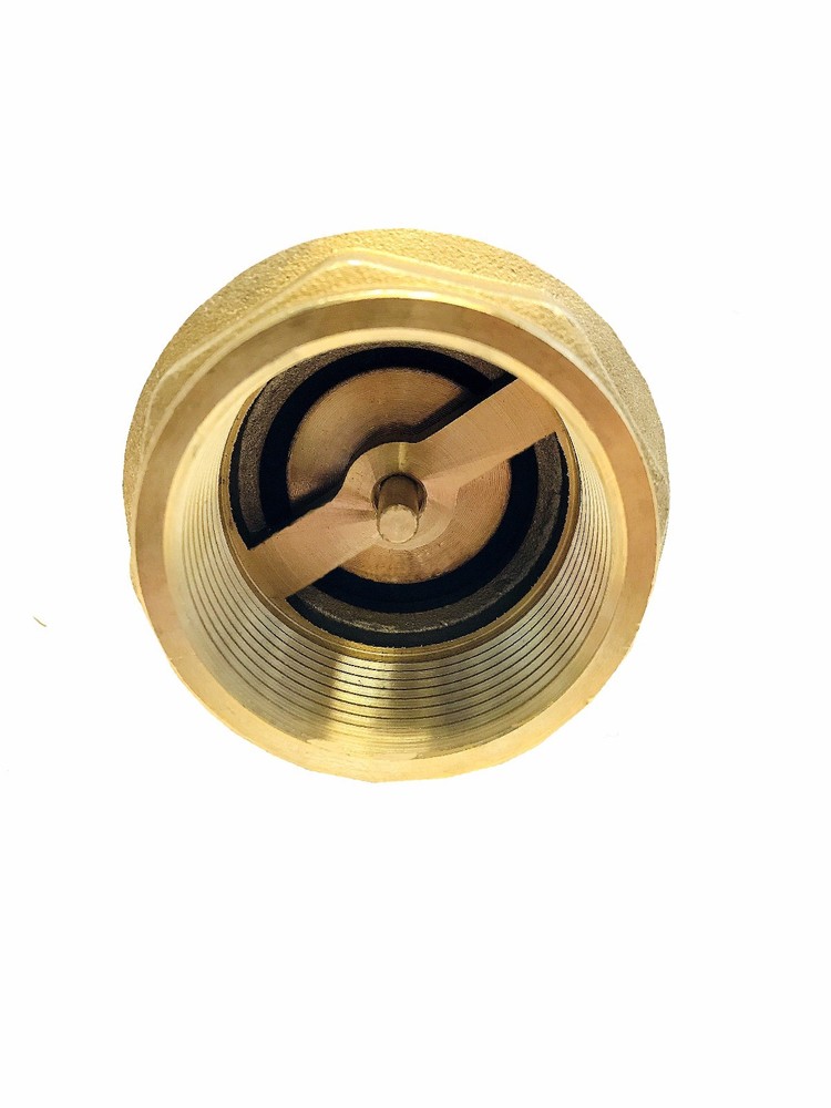 Libra Supply 4'', 4 inch, 4-inch IPS Threaded Brass Spring Check Valve, 200 WOG