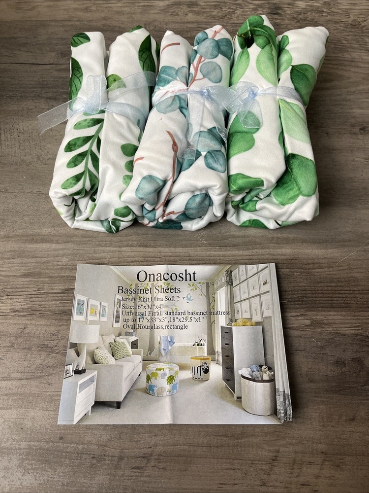 Onacosht Bassinet Sheet 3 Pk