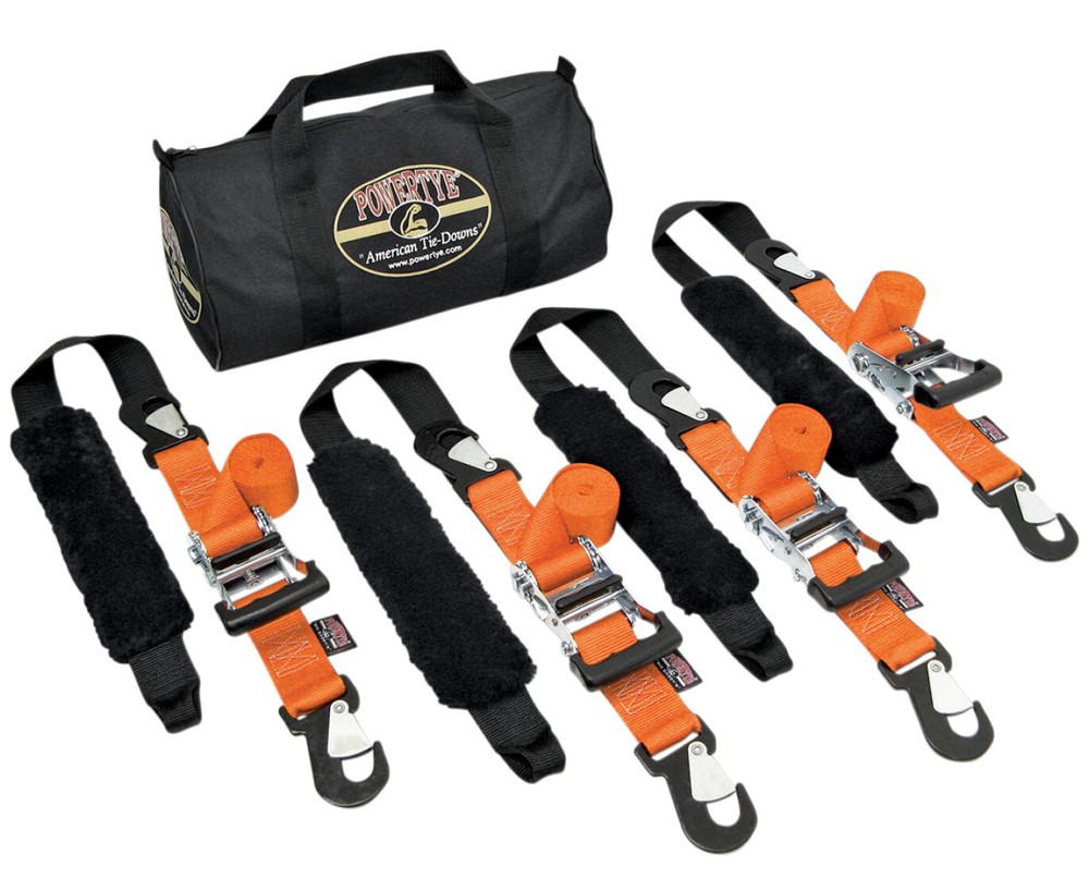 Powertye 2" Big Daddy Trailer Orange Tie Down Strap Kit (TRAILERKIT-109)