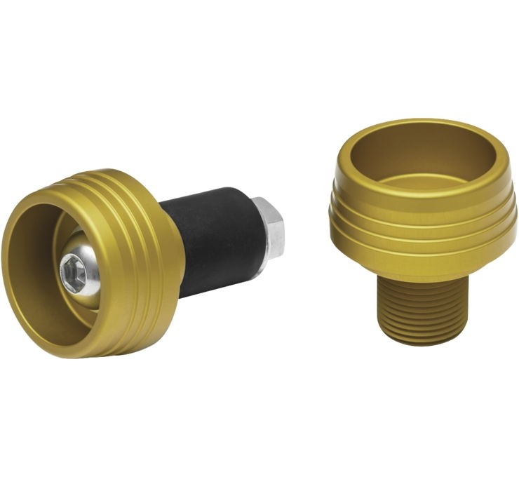 Kuryakyn Lodestar Front Axle Sliders - Gold - 3810
