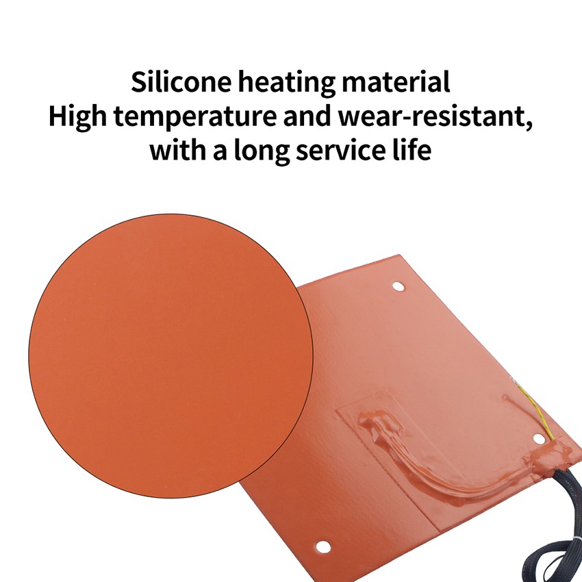 Heating Plate Silicone Heated Mat 3D Printer Bed Adhesive for K2 PLUS 3D Printer
