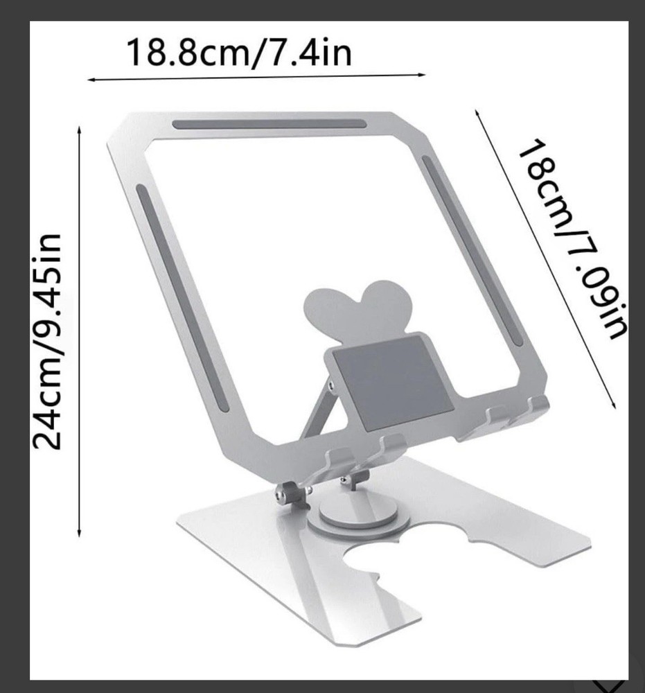 Aluminum Folding Tablet Stand For Laptop iPad Surface