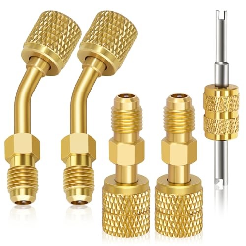 Mini Split Adapter, R410a Adapter Straight & Angled Charging Vacuum Port