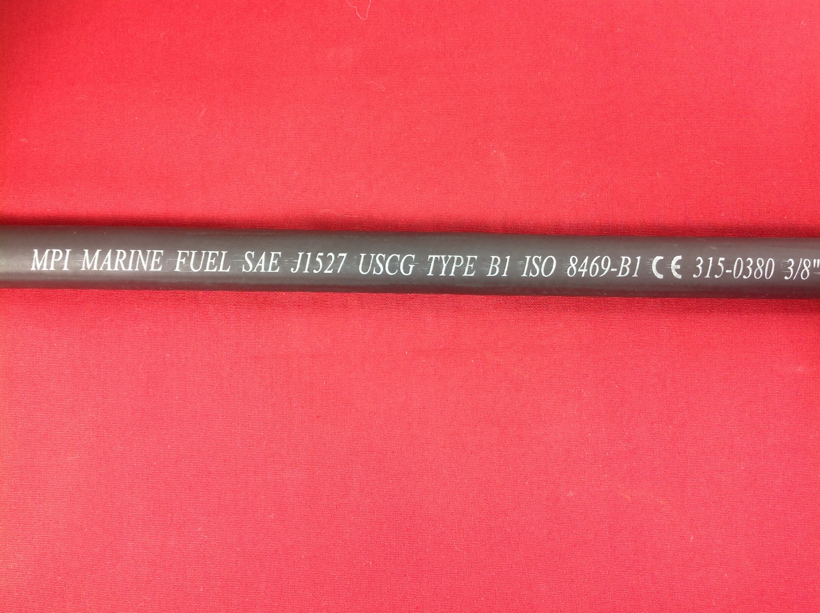 3/8" ID TYPE B1 MARINE FUEL HOSE LINE J1527 PREMIUM USCG 315-0380 SOLD BY FOOT
