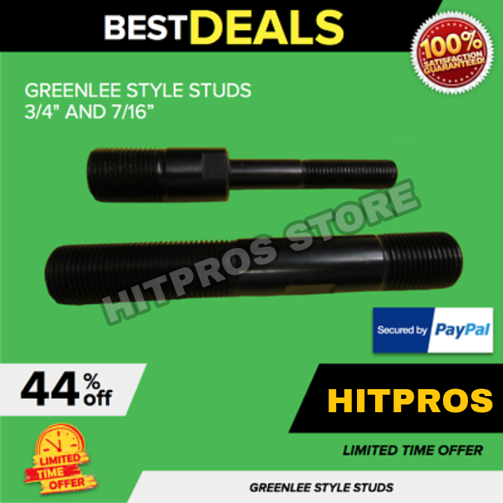 GREENLEE STYLE THREADED STUDS 3/4" AND 7/16" HYDRAULIC KNOCKOUT PUNCH, FAST SHIP