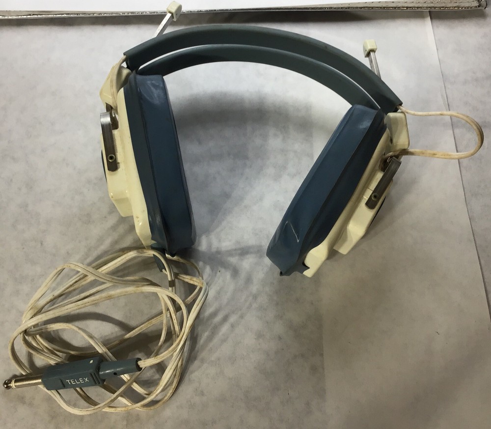 Vintage TELEX 1210 03 Headset UNTESTED