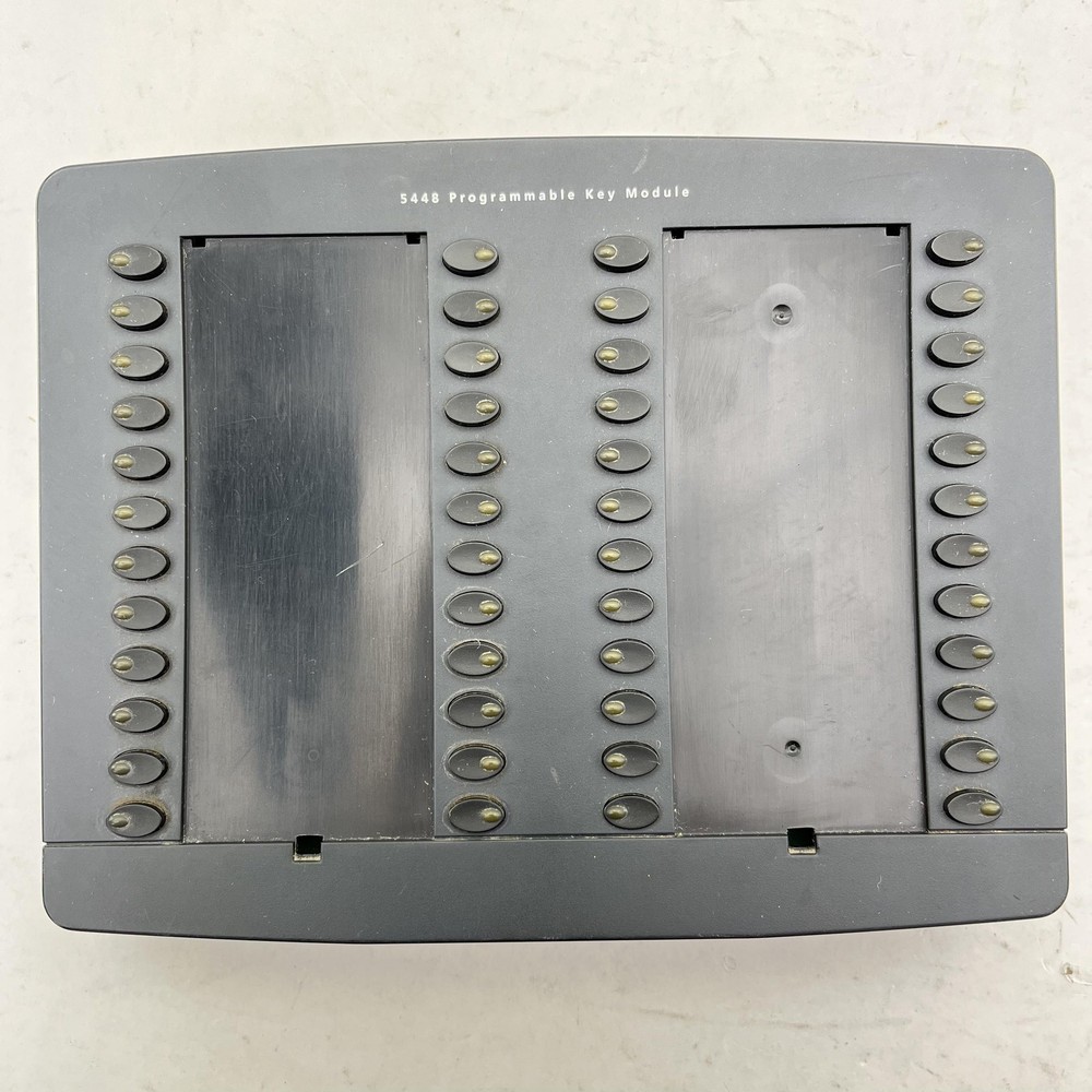 Mitel 5448 PKM Programmable Key Module Gray Phone Expansion Console Keypad Used
