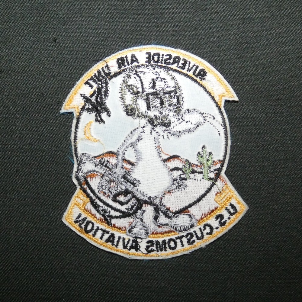 Vintage US Customs Service Riverside CA Air Unit Patch