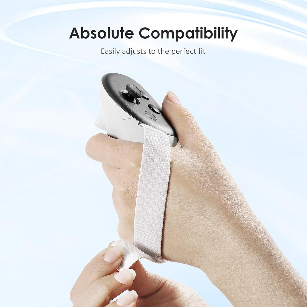Vr Anti-Slip Controller Straps with Adjustable Knuckle Straps Compatible with Me