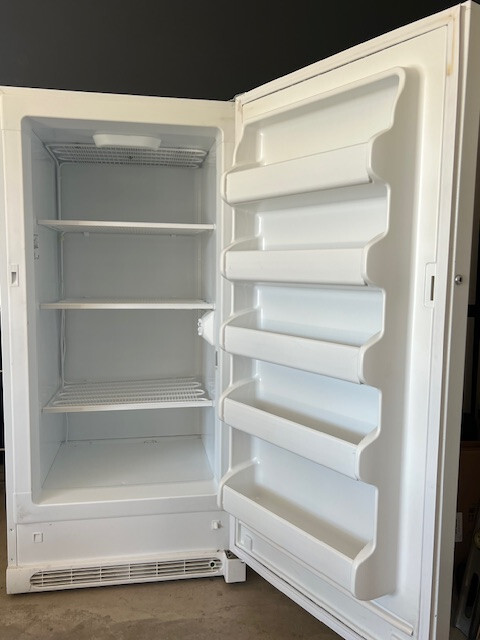 Frigidaire White Upright Standing Freezer