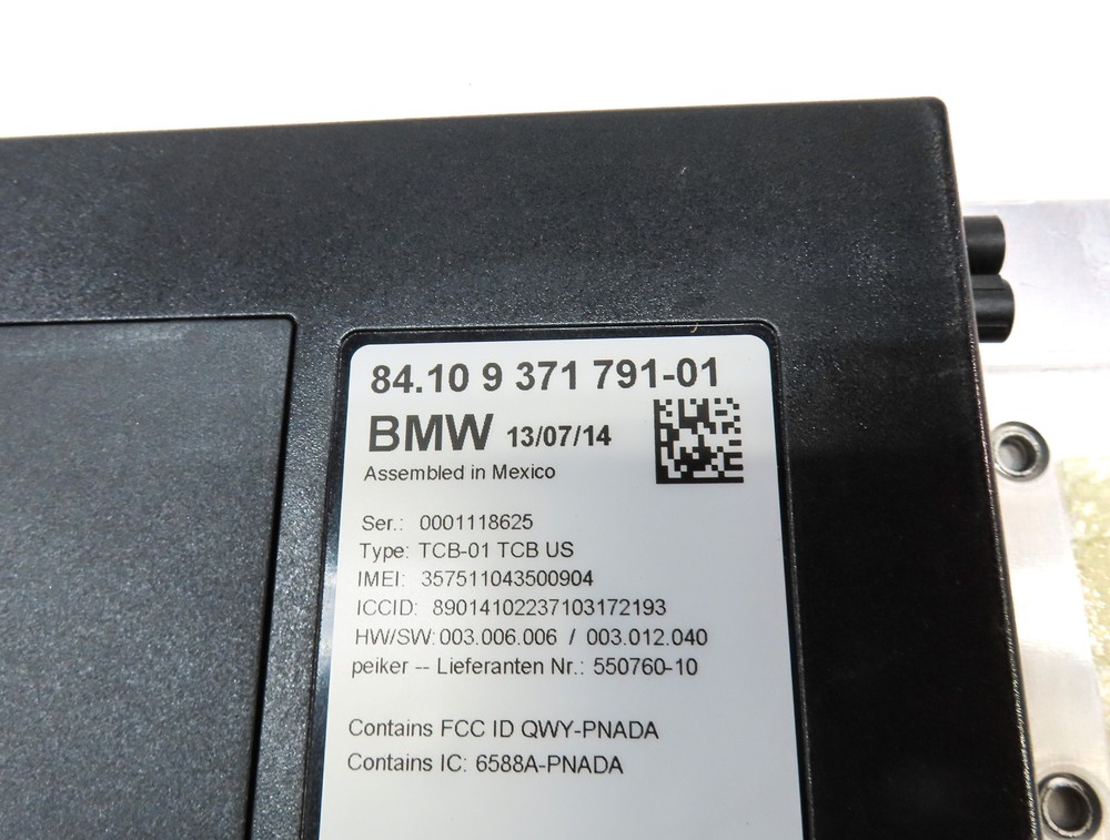 2015 BMW 740Li (F02) CELL PHONE BLUETOOTH CONTROL MODULE