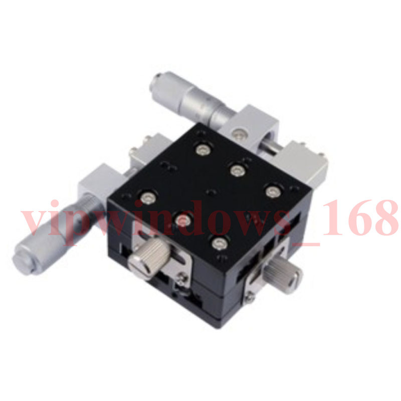 XY Axis Linear Stage Trimming Platform Bearing Precision Sliding Table 60*60mm