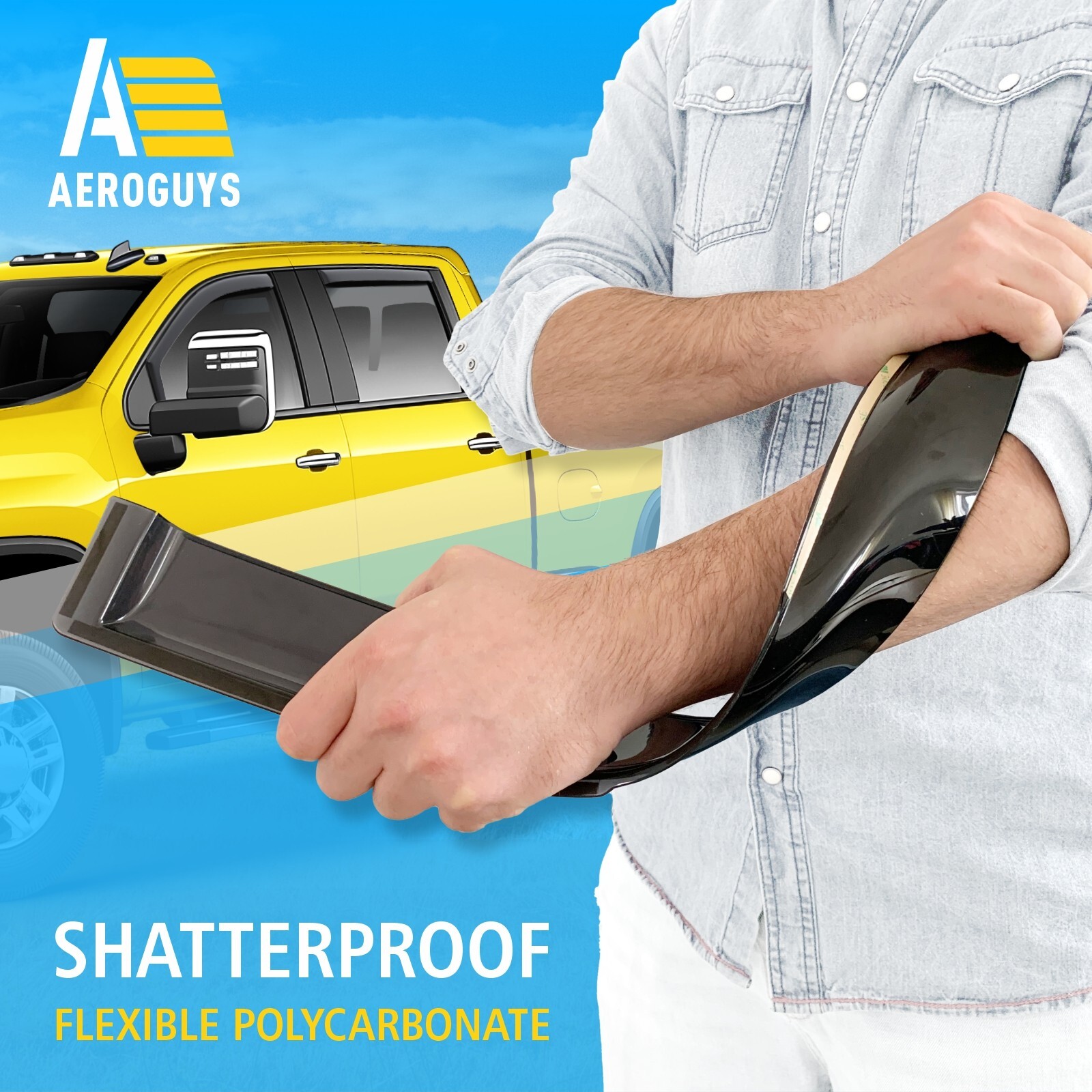 Rain Visors Wind Rain Guards for 2020-2026 Chevy Silverado Crew Cab 2500/3500