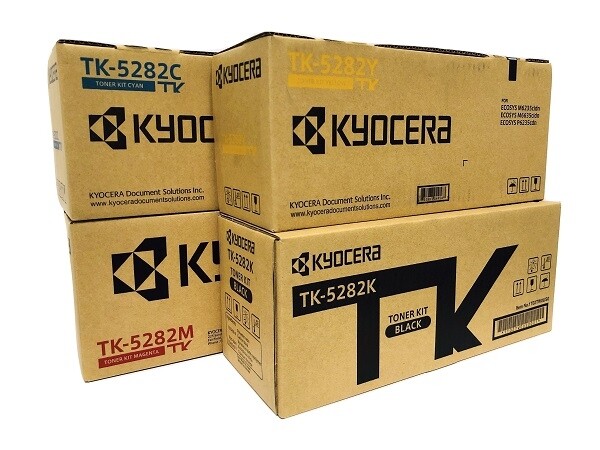 Kyocera Mita TK-5282 OEM Toner Value Pack, B/C/M/Y
