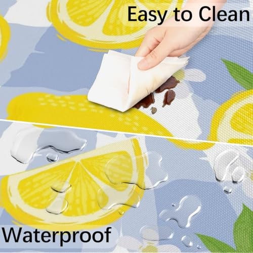 Round Outdoor Tablecloth with Elastic Edge - Waterproof Fitted Table Covers