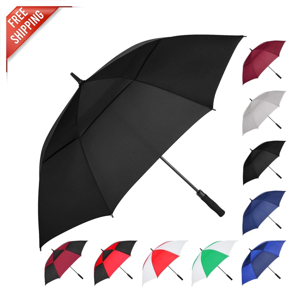 Extra Large Golf Umbrella - 62 Inch Automatic Open Windproof & Waterproof Design
