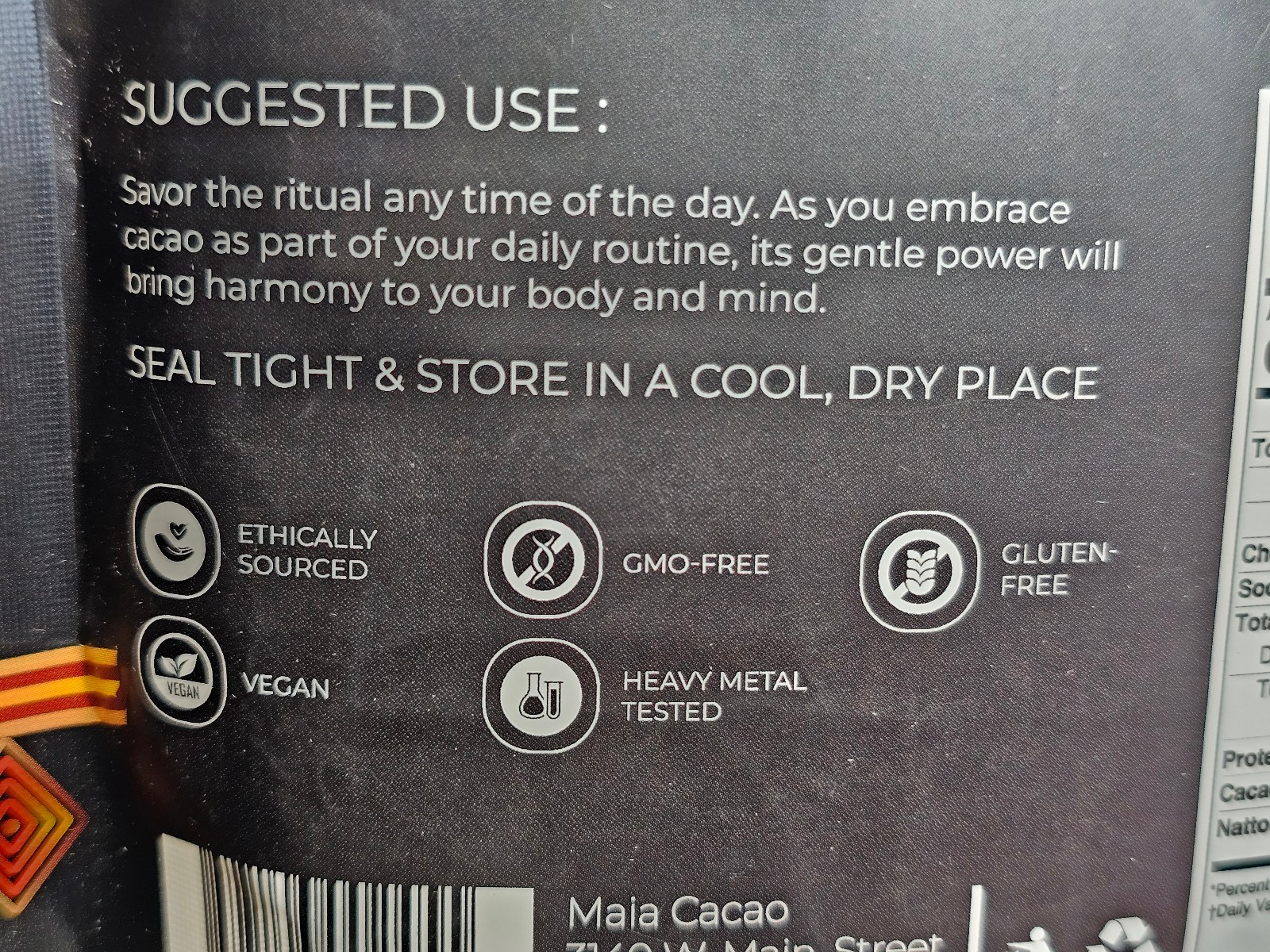 MAIA Superfoods High-Flavanol Super Cacao with Nattokinase 30 Serving NEW Sealed