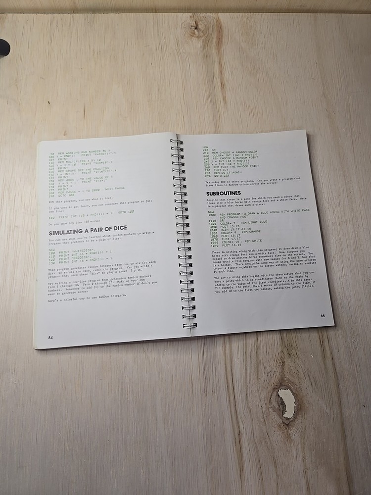 Vintage The Applesoft Tutorial Book