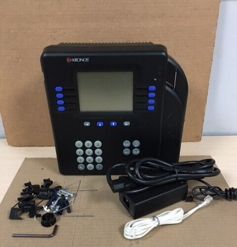 Kronos 4500 Employee Time Clock System 8602004-01 W/AC-ADAPTER