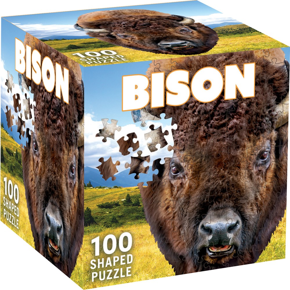 MasterPieces - Bison 100 Piece Shaped Jigsaw Puzzle