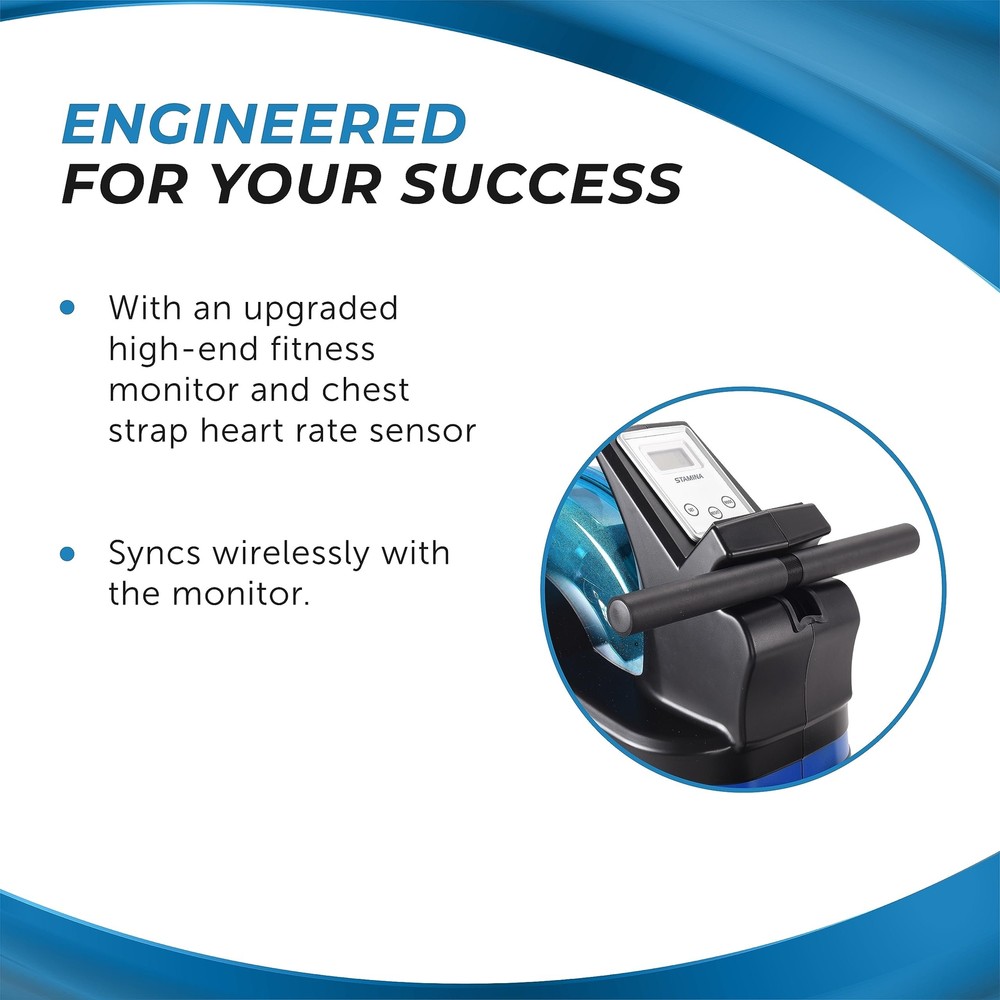 Stamina Inmotion Rower Compact, Efficient Cardiovascular Rowing Machine...