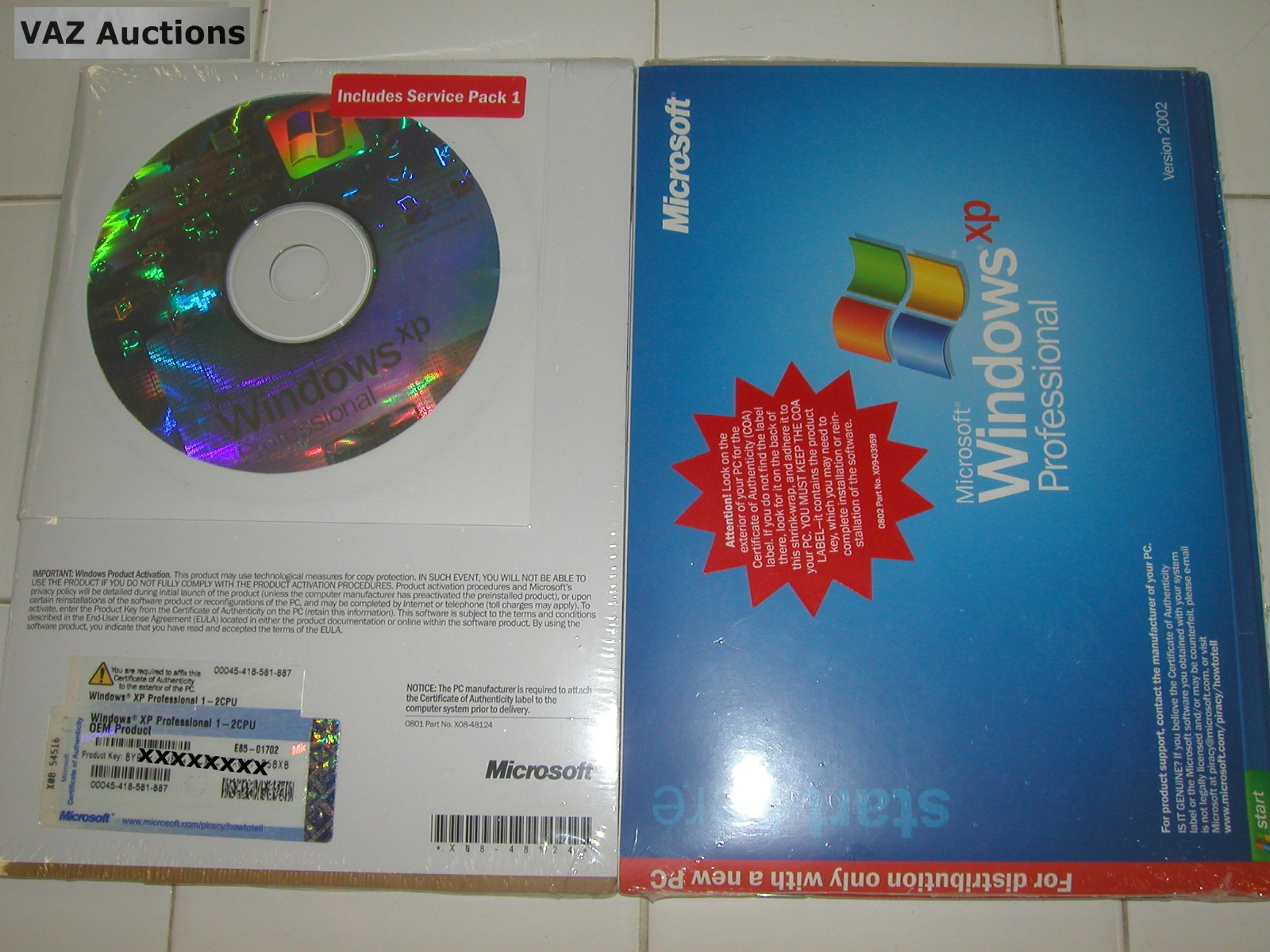 MICROSOFT WINDOWS XP PROFESSIONAL FULL OPERATING SYSTEM MS WIN PRO =NEW SEALED=
