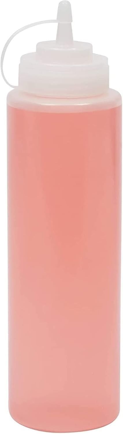 Juvale Plastic Condiment Squeeze Bottles (Clear, 29 Oz, 6 Pack)