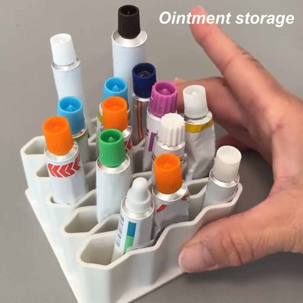 Medicine Storage Organizer Multi-Grid Supplement Organizer Container Benchmark
