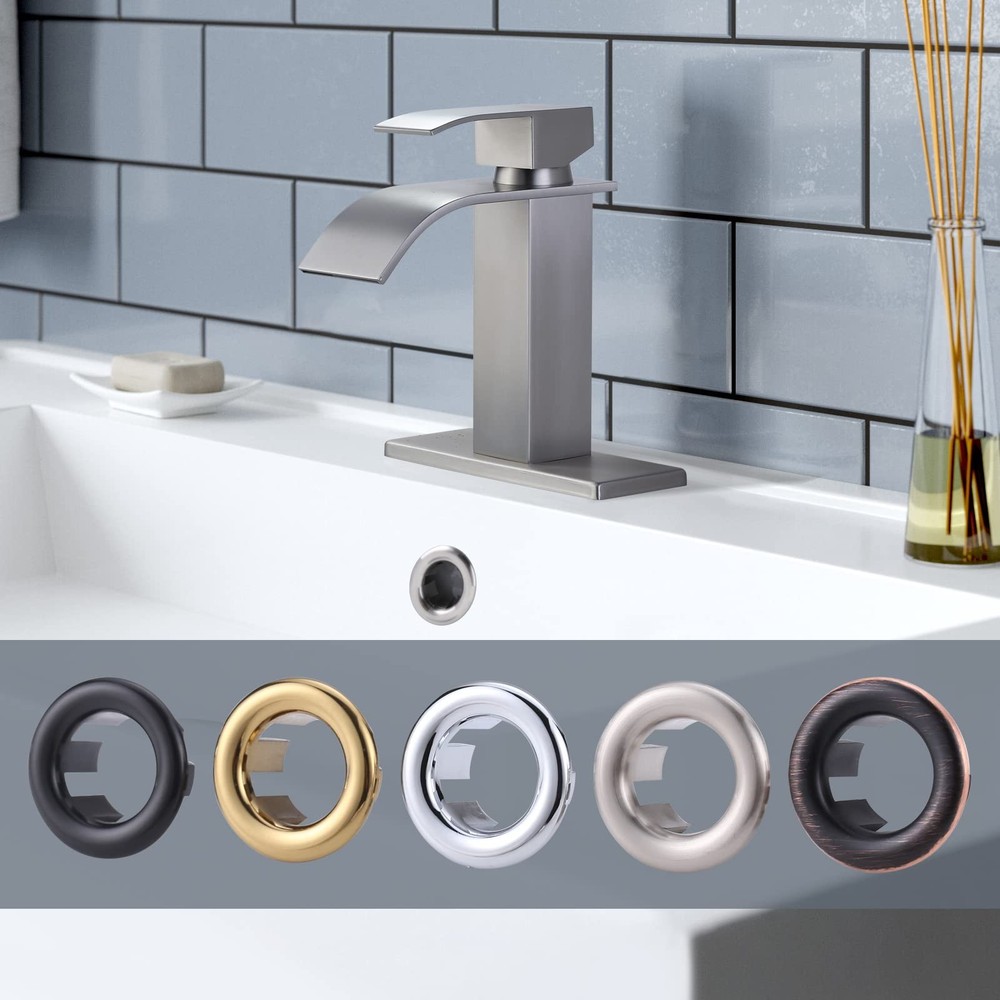 Sink Overflow Ring Brushed Nickel: ARCORA 2 Pack Nickel-2