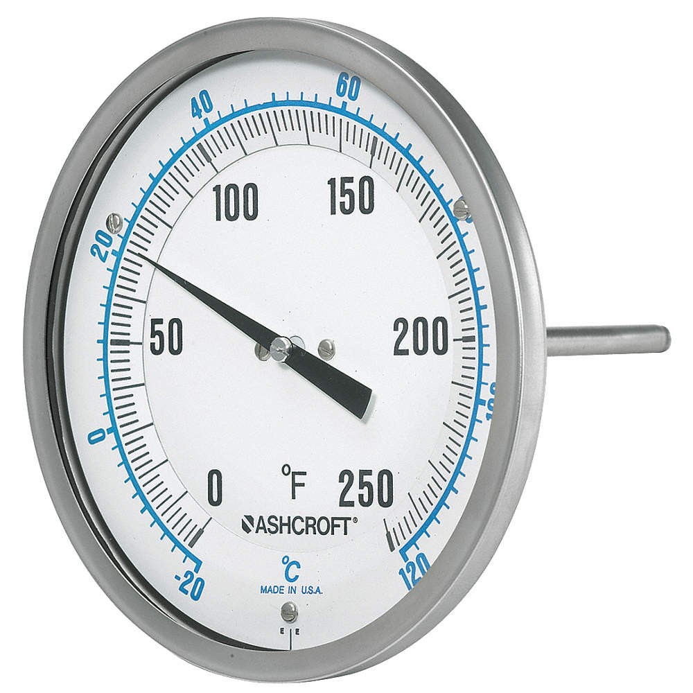 ASHCROFT 50EI60E Dial Thermometer,Every-Angle,4 in Stem 33HT87