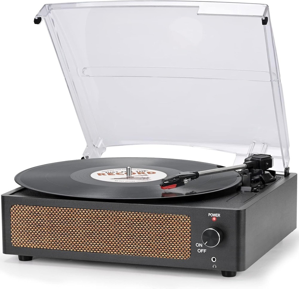 Bluetooth Turntable with Built-in Speakers