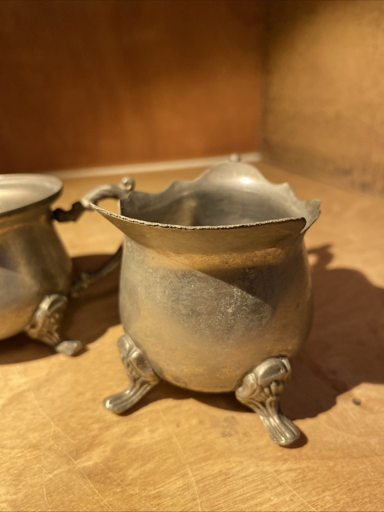 Creamer & Sugar Silver Metal UNBRANDED