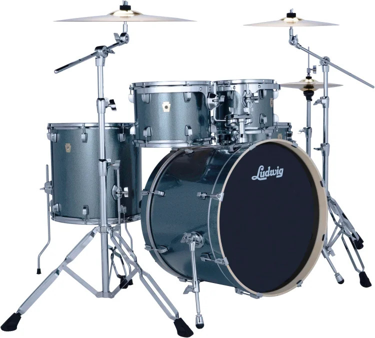 Ludwig Evolution 5-piece Complete Drum Set - Atlantic Sparkle