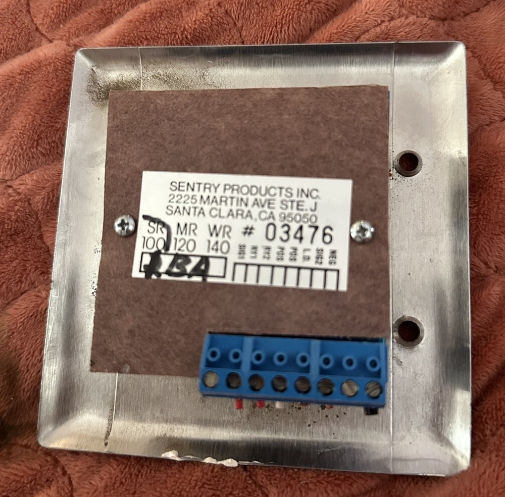 Sentry Products SR100 Metal Intercom Receiver