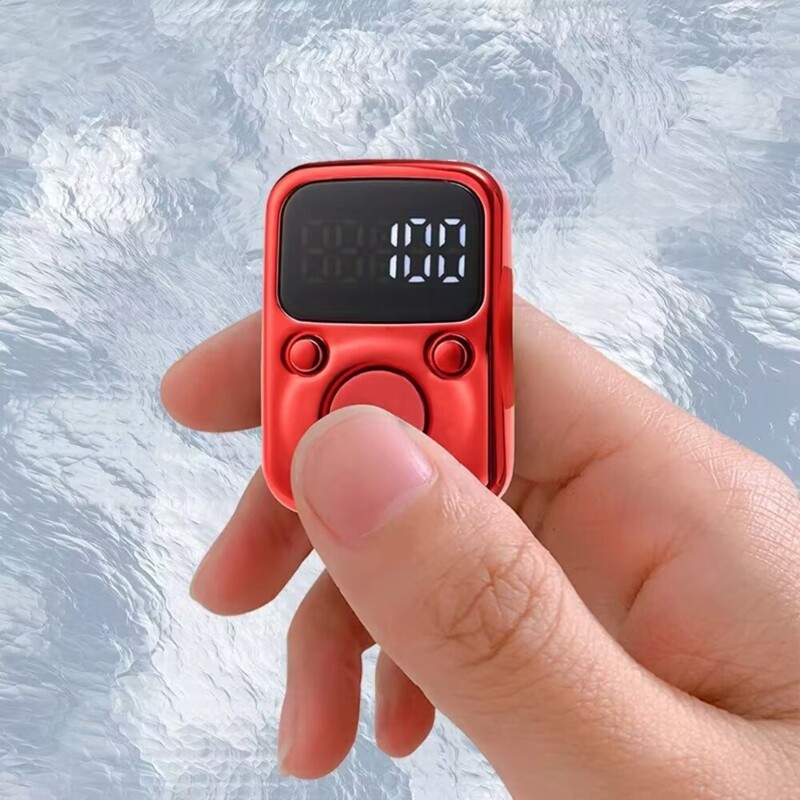 Rechargeable Digital Finger LED Electronic Hand Tally Timer Counter Clicker