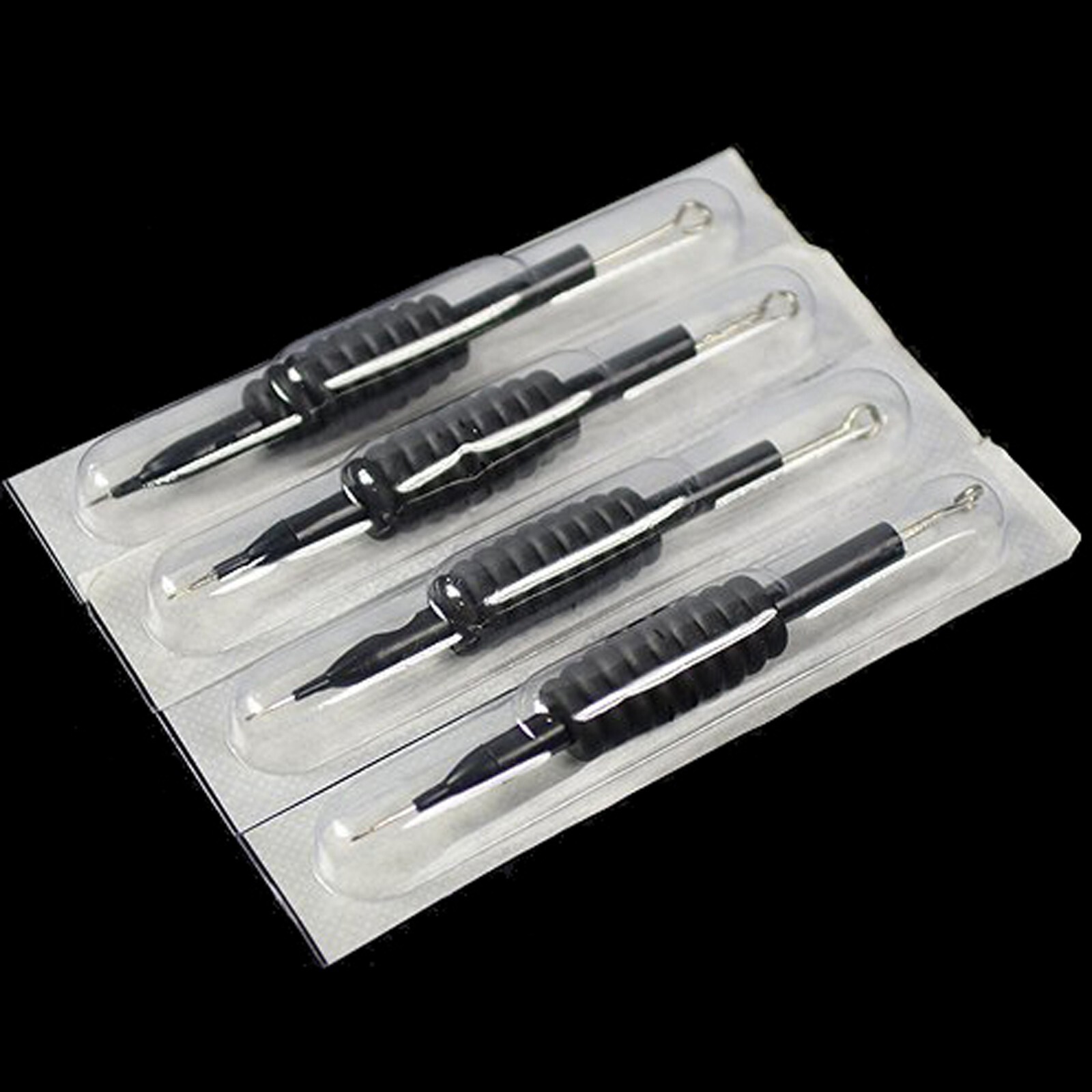 50pcs Sterile Tattoo Needle & Tube 1" Grip with Tip Mix Sizes 3 5 7 9 RL RS M1