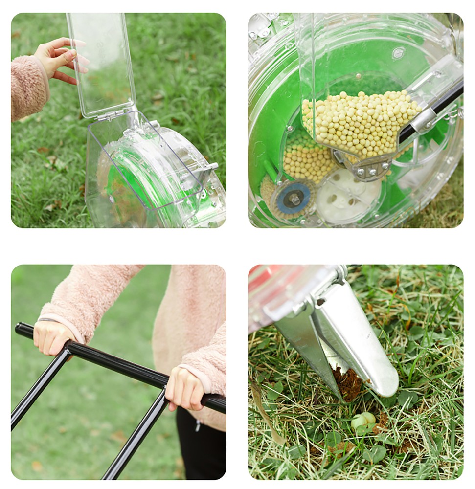Manual Soy Corn Carousel Precision Seeding Tool Seeder Machine Hand Push Roller