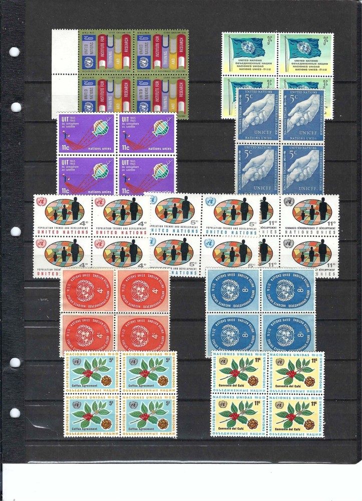 1960's Assorted Blocks of 4 - Mint Never Hinged (2141)