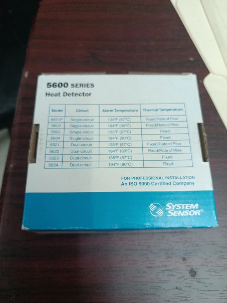 System Sensor 5600 Series Heat Detector Model 5601P