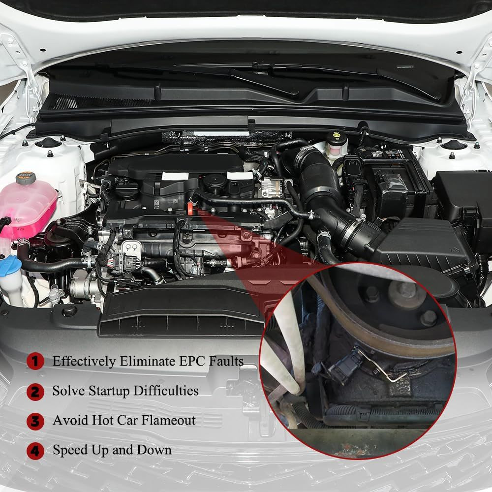 12596851 Premium Engine Crankshaft Position Sensor Compatible with Chevry...