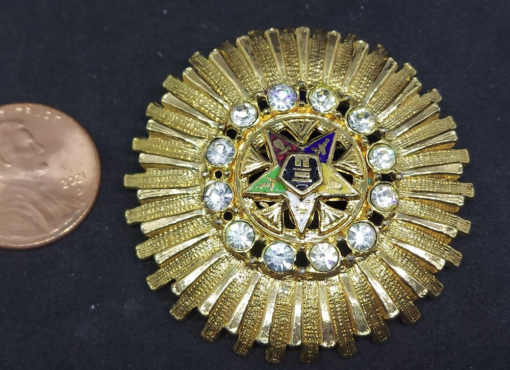 Eastern Star Masonic Brooch