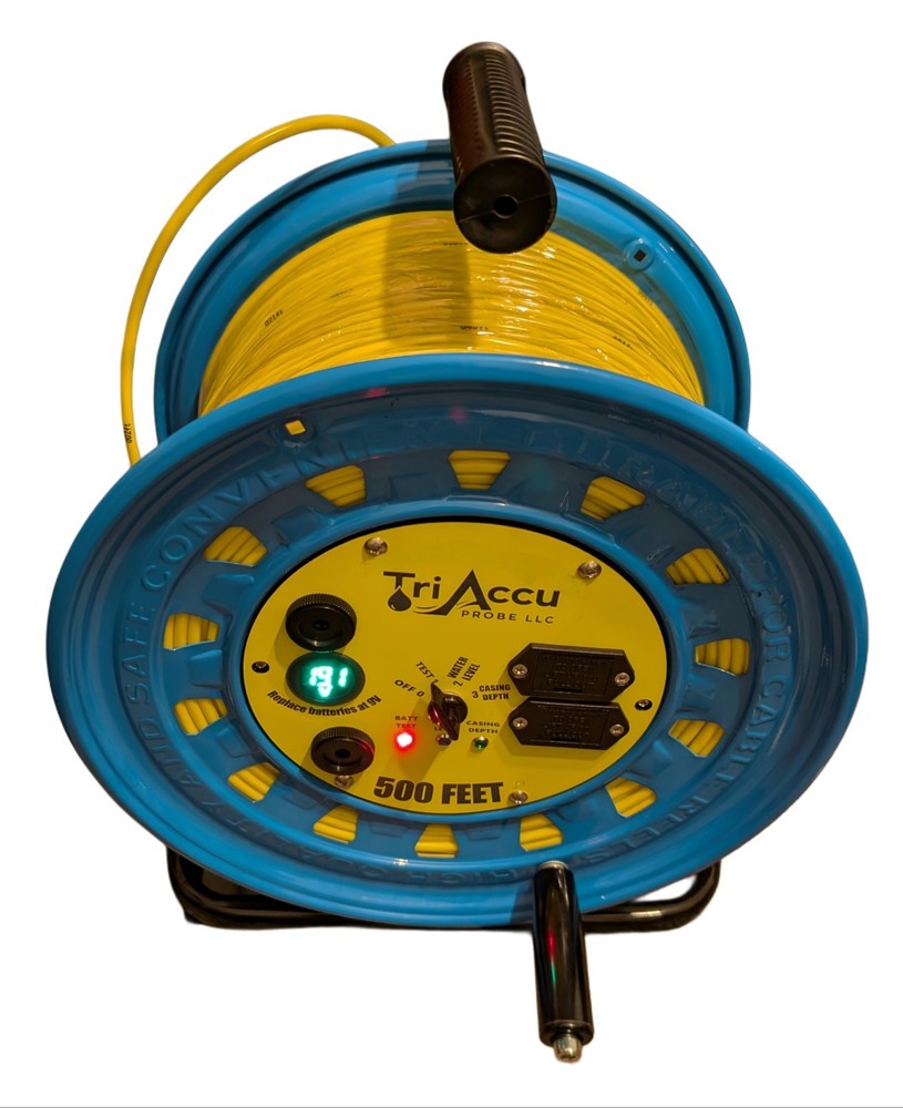 500ft  For Static Water Level, Steel Casing Depth/& Total Well Depth Meter/Probe