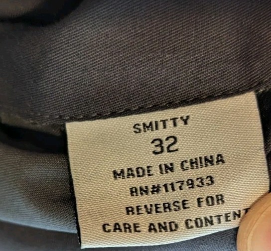 Smitty Officials Apparel Umpire Pants Gray Mens Size 32x37.5 Expanding Waist