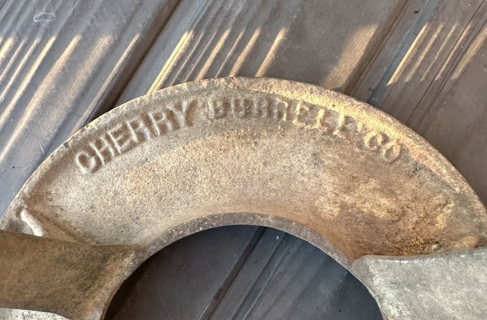 antique Cherry Burrell Dairy Milking Stool