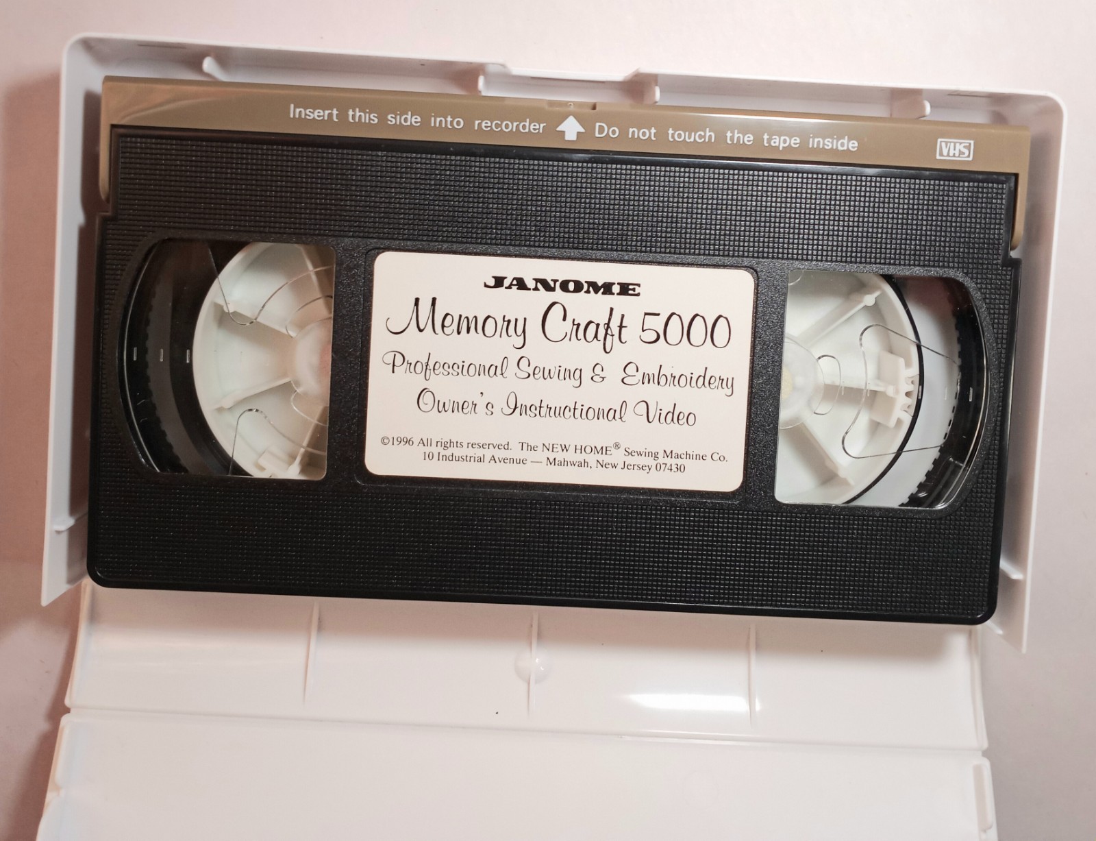 Janome Memory Craft 5000 Instructions Intructional VHS Cassette Video Embroidery